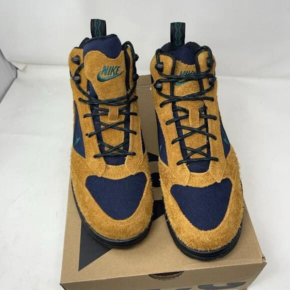 BNIB NIKE ACG Torre Mid Canvas and Suede Hiking Boots US 7 UK 6 Burnt Sienna - Picture 6 of 12